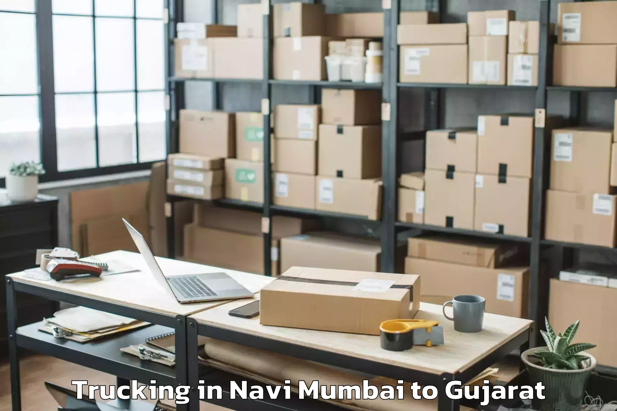 Hassle-Free Navi Mumbai to Sayla Trucking